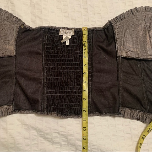 Snake python print zip up bustier top 💗 - Picture 6 of 9